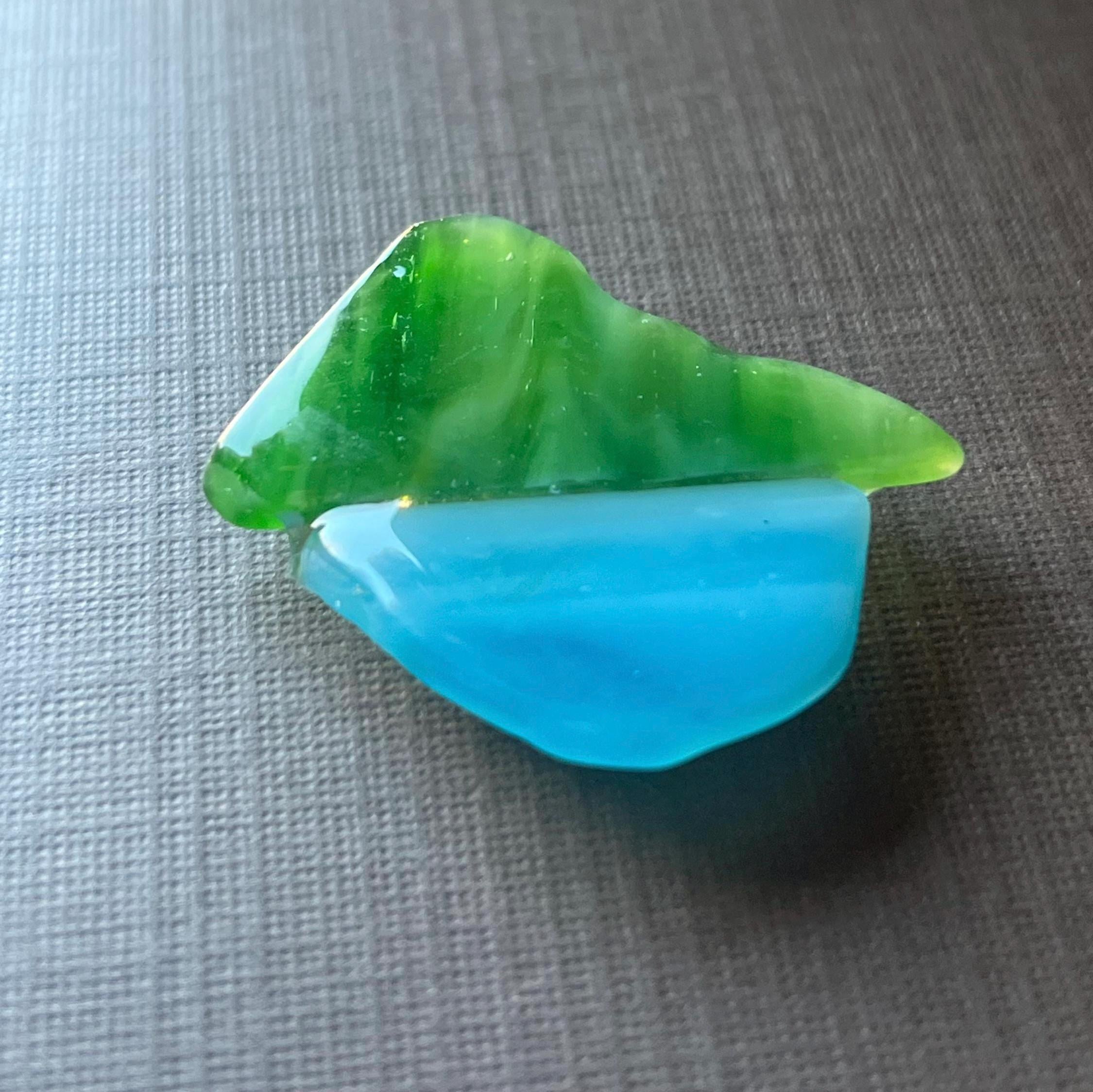 Sea Glass Mountain Button Cover