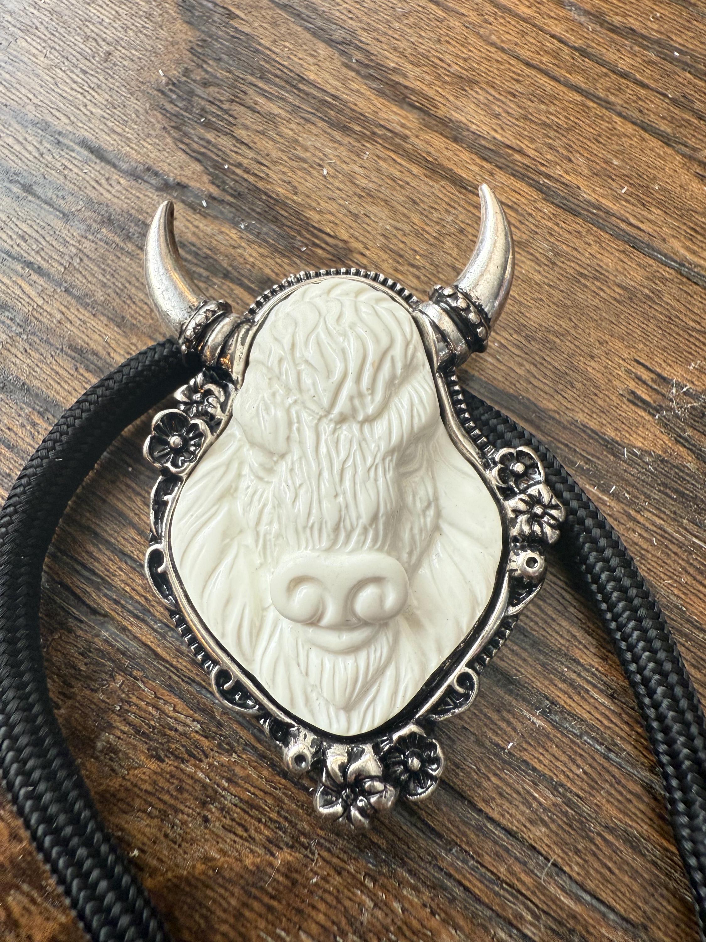 Bison Bolo Tie