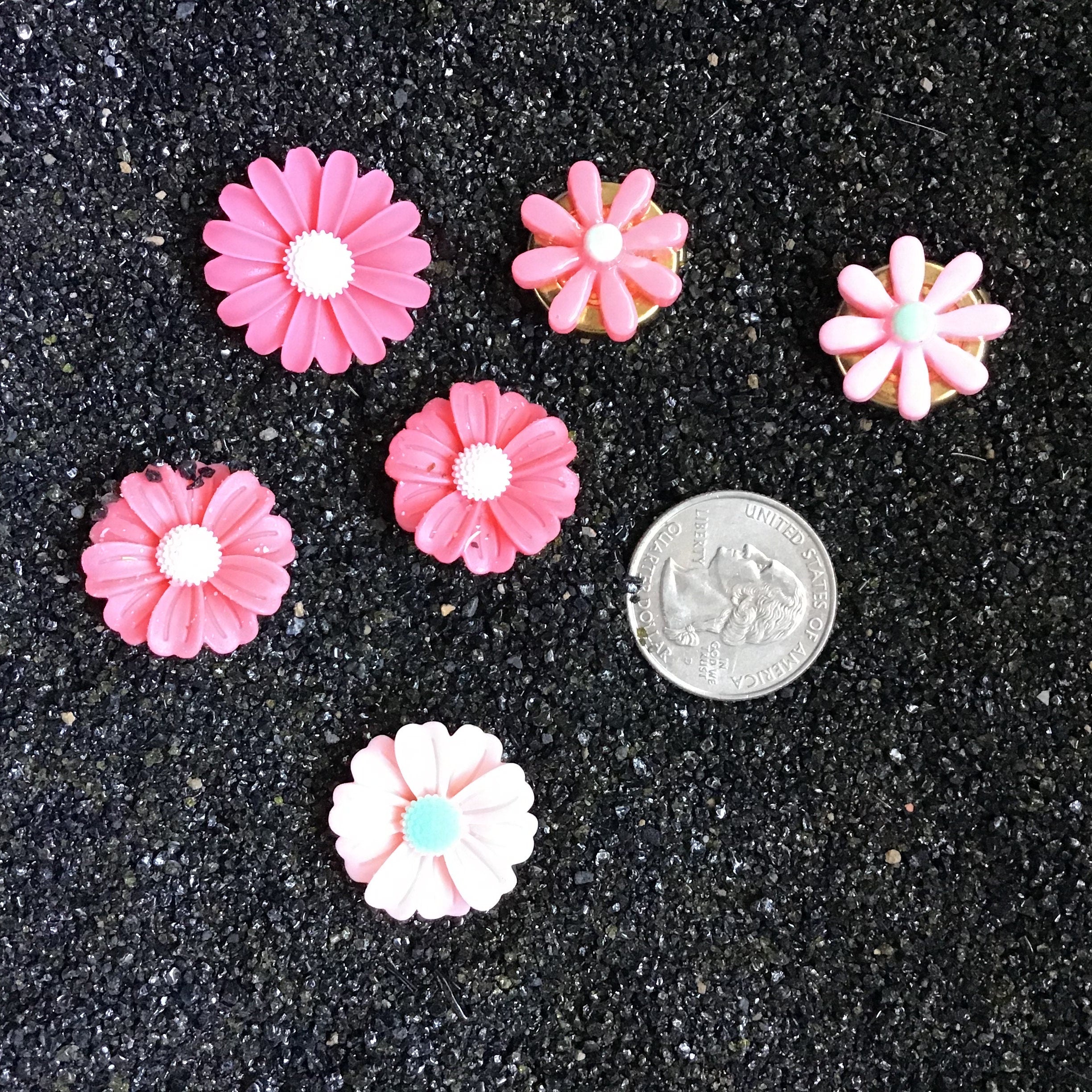 Floral Button Cover Set