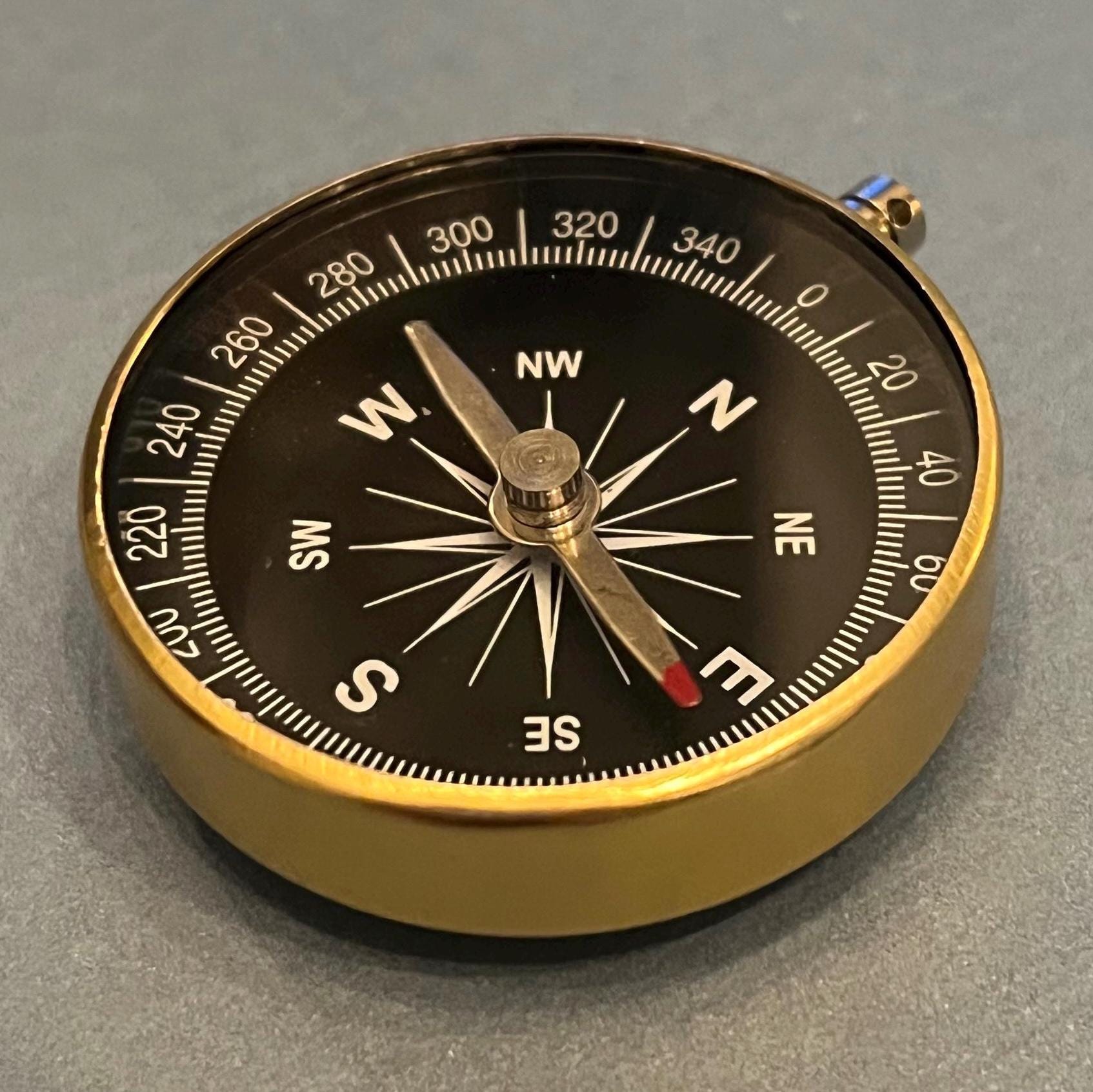 Functioning Compass Button Cover