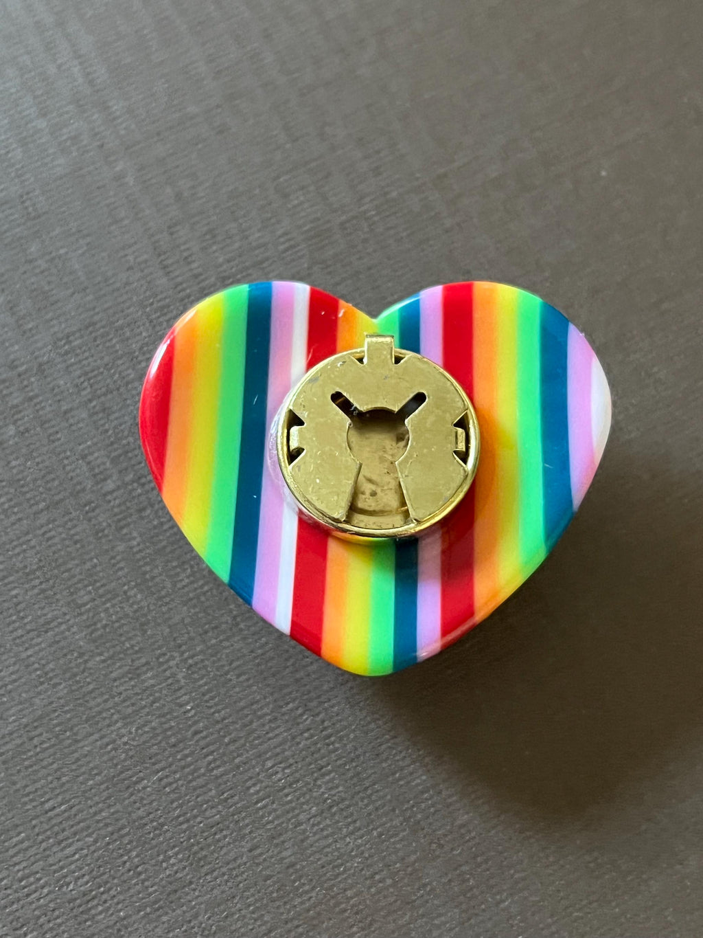 Fly Rainbow Button Cover