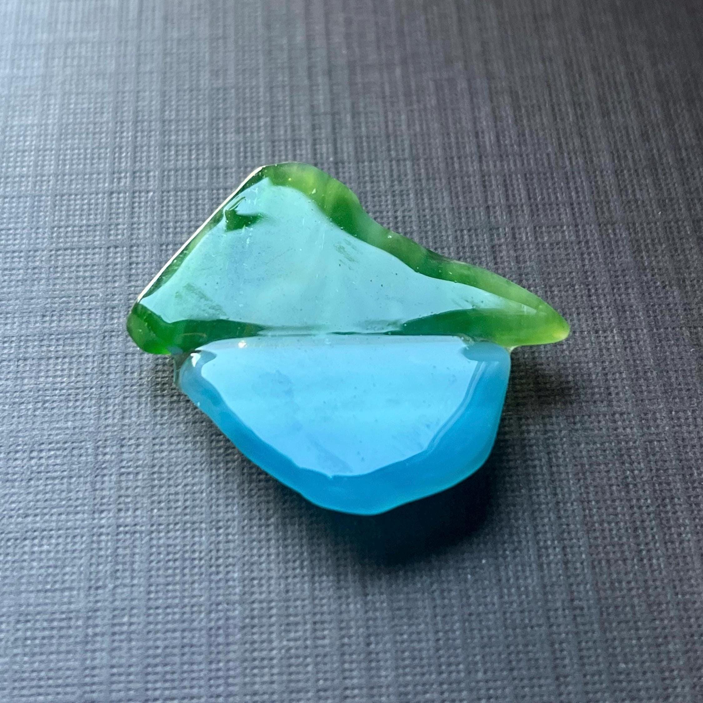 Sea Glass Mountain Button Cover