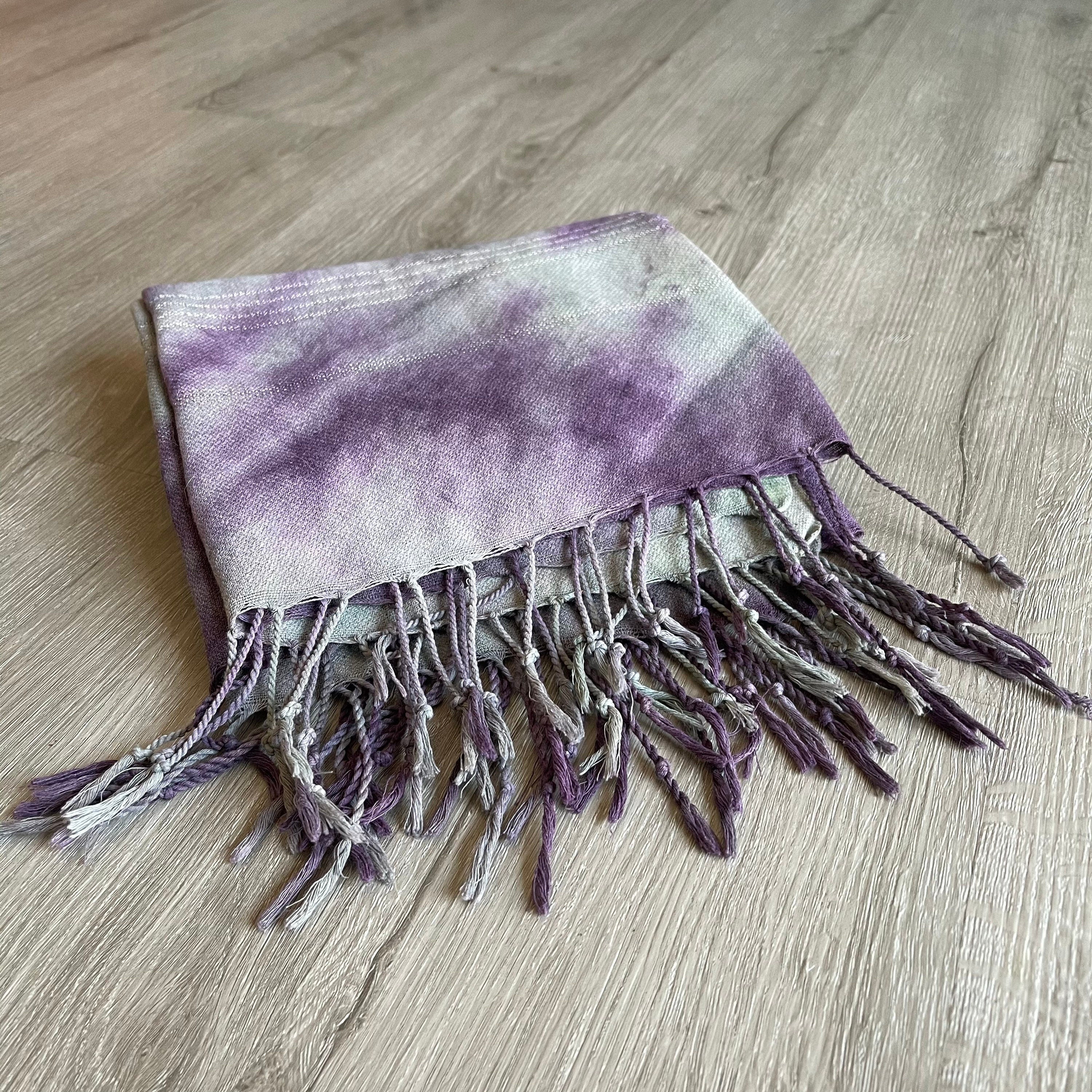 Purple and Sage Beach Towel