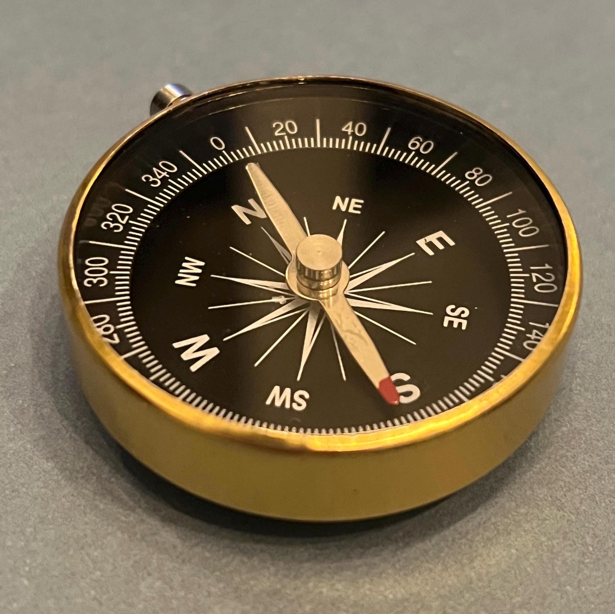 Functioning Compass Button Cover
