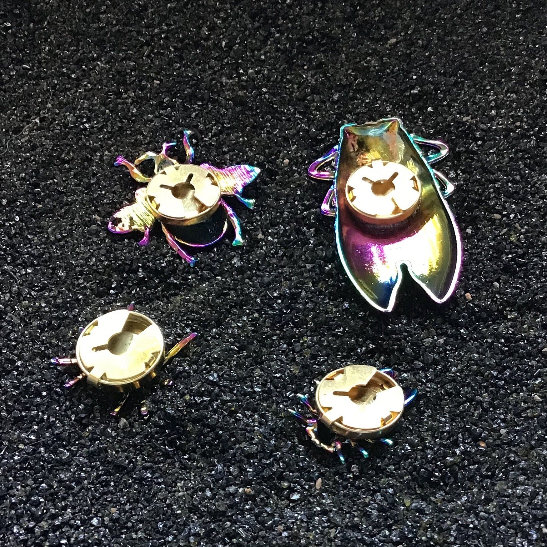 Rainbow Insect Pendant Button Covers