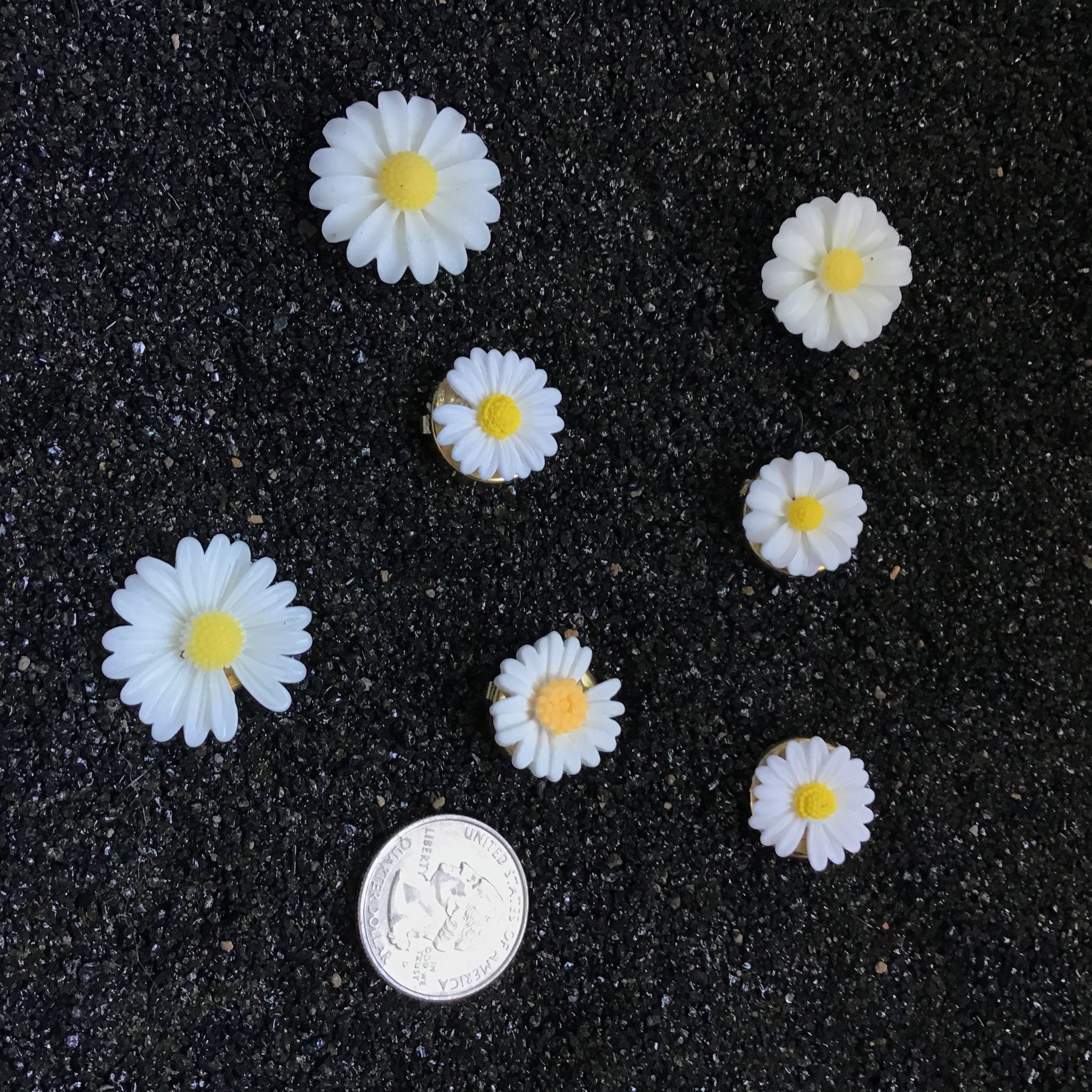 Floral Button Cover Set