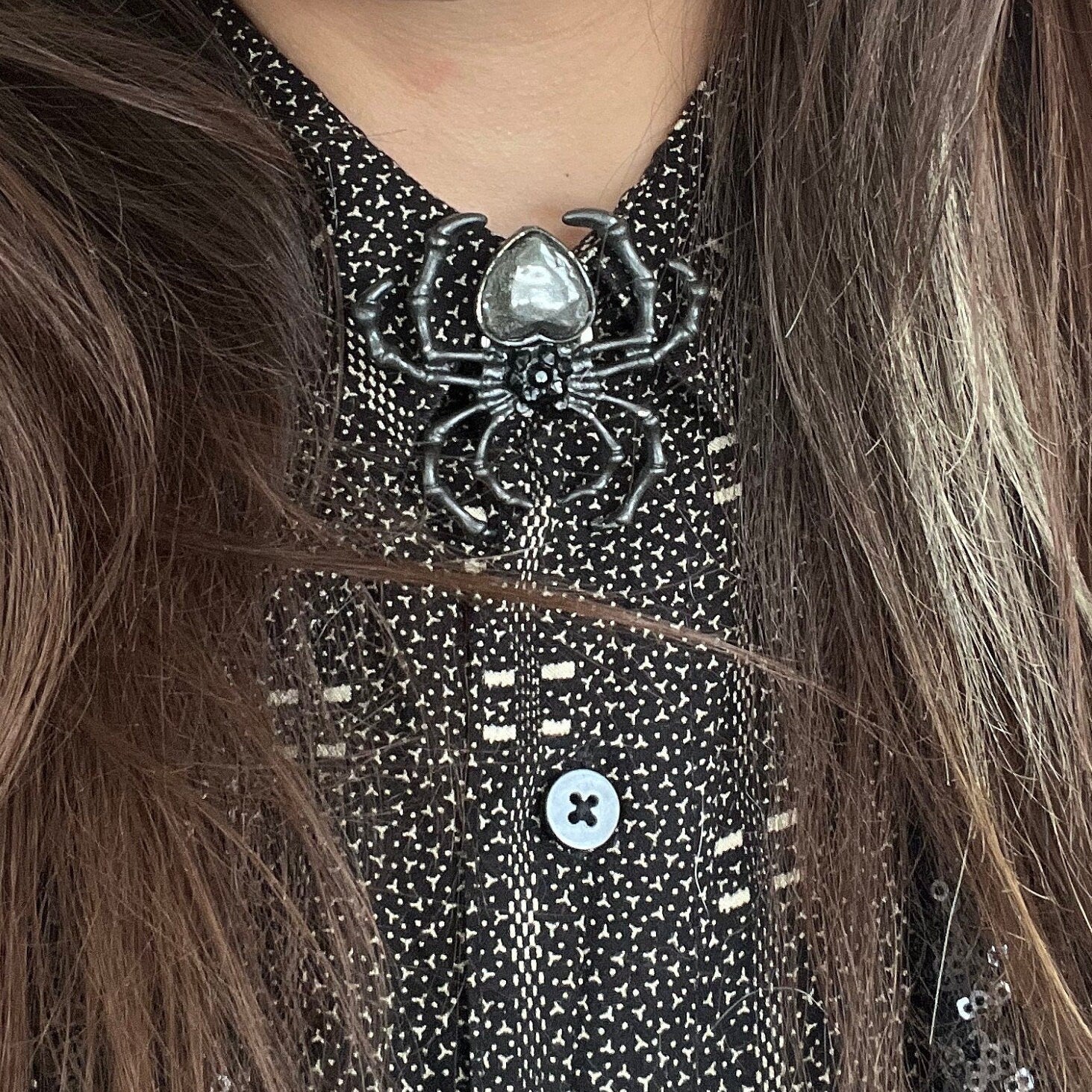 Large Spider Pendant Button Cover