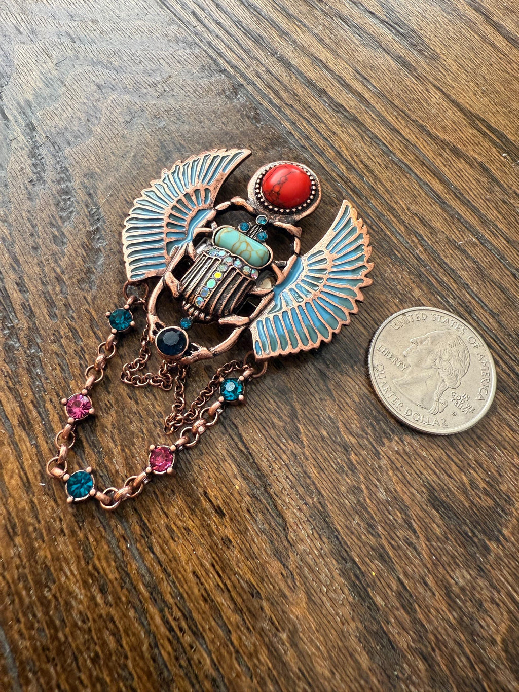 Egyptian Scarab Button Cover