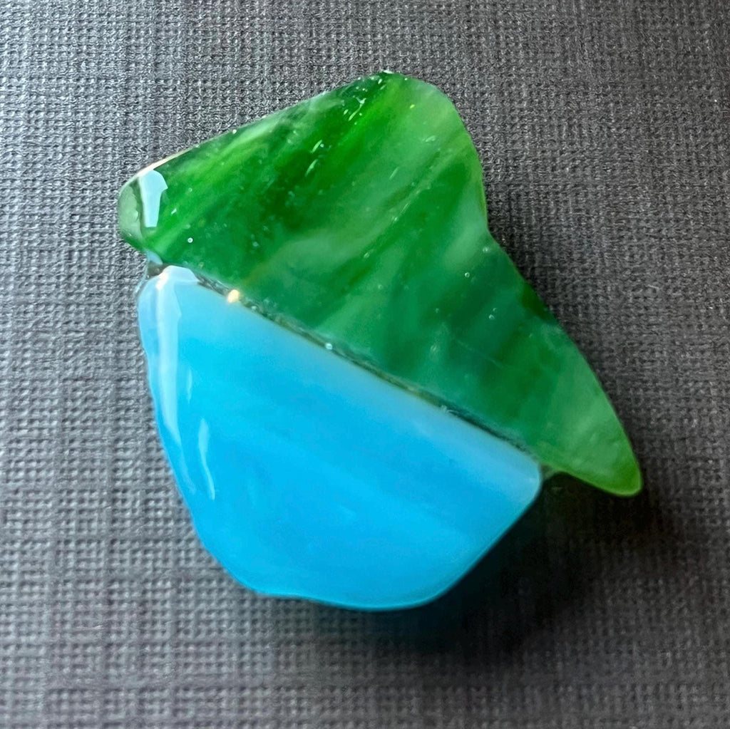 Sea Glass Mountain Button Cover