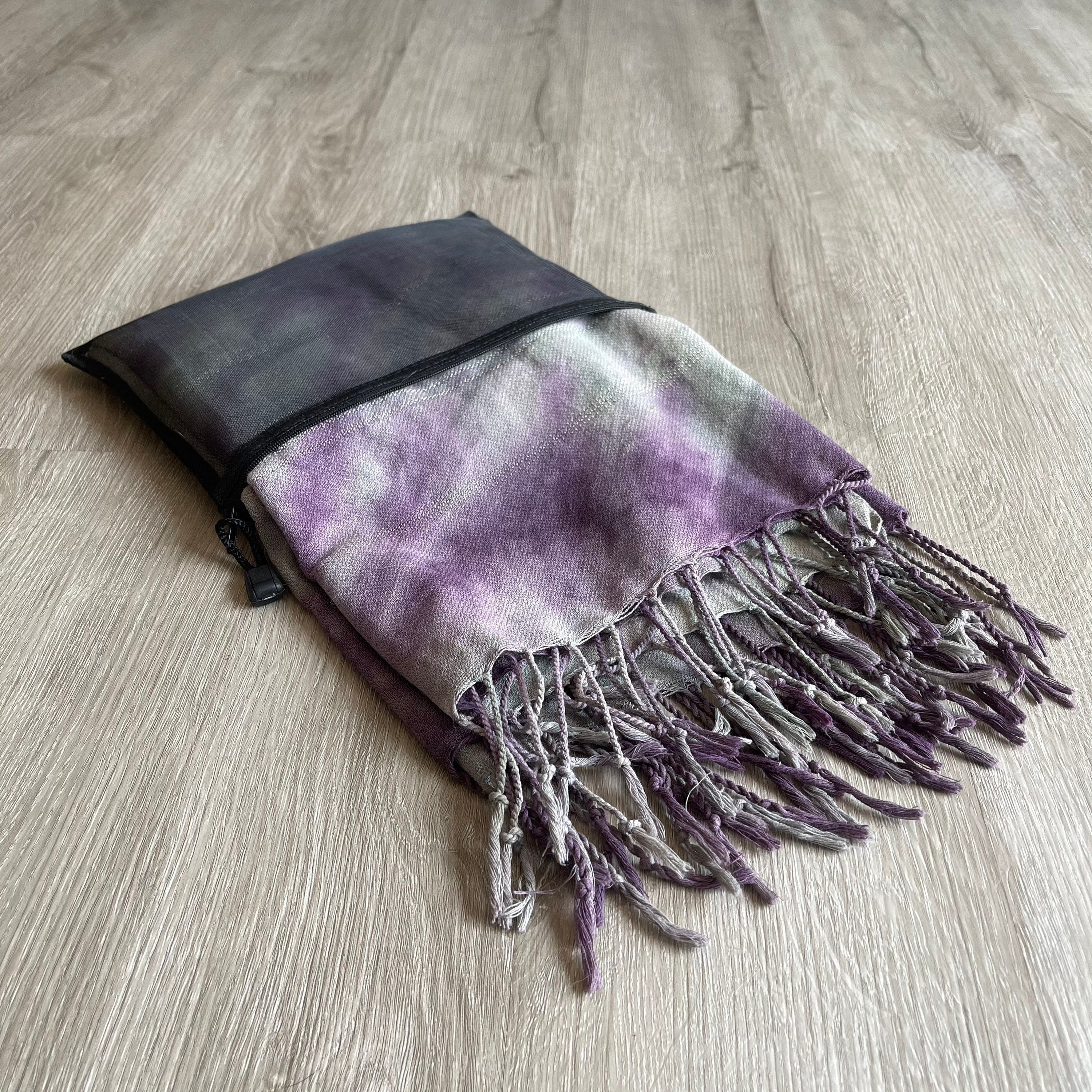 Purple and Sage Beach Towel