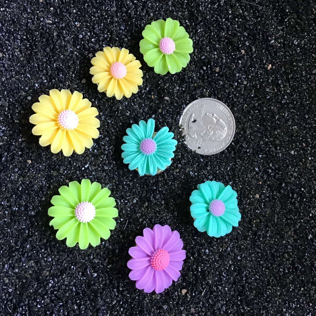 Floral Button Cover Set