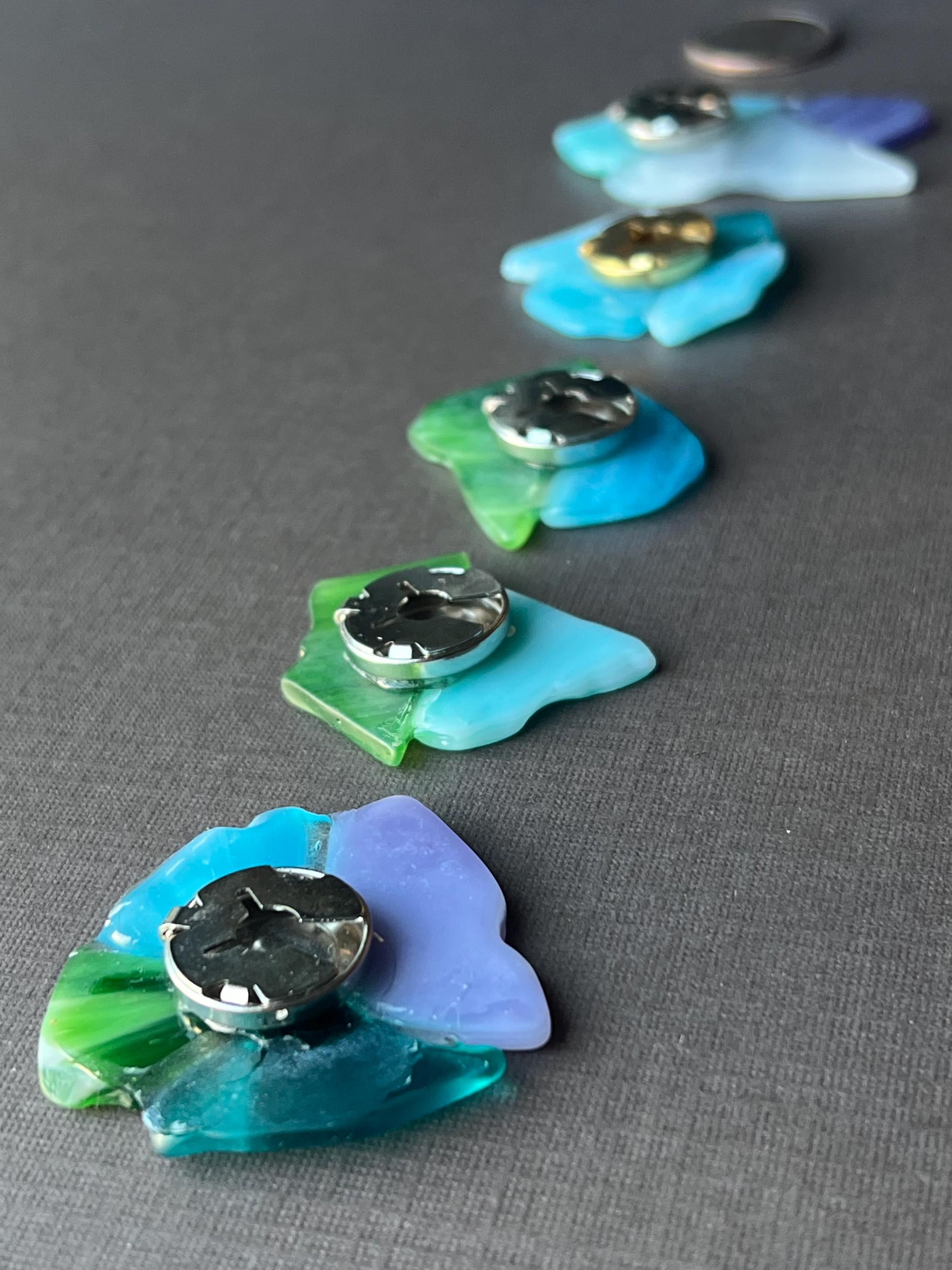Sea Glass Button Cover
