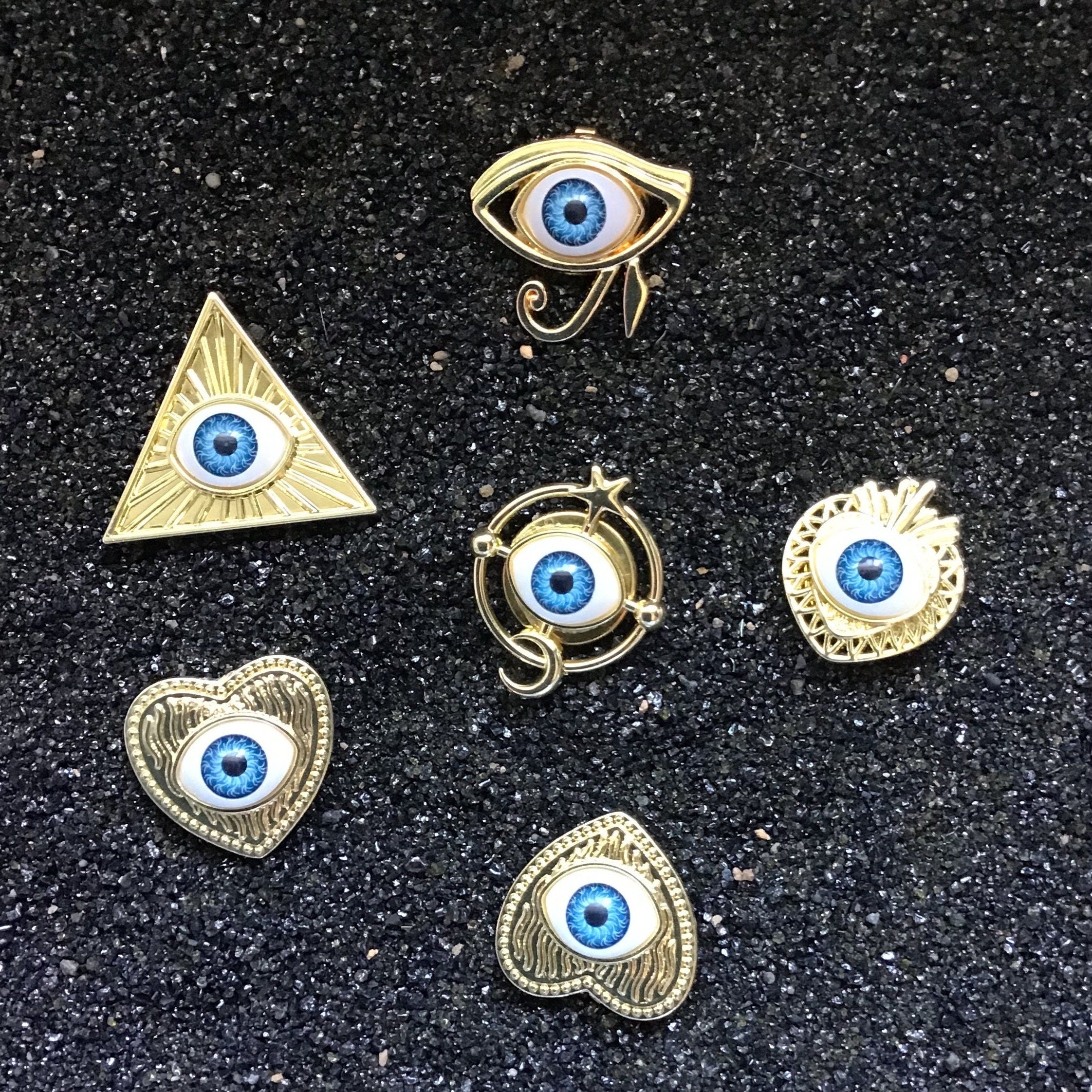 Egyptian Third Eye Button Cover (full set)