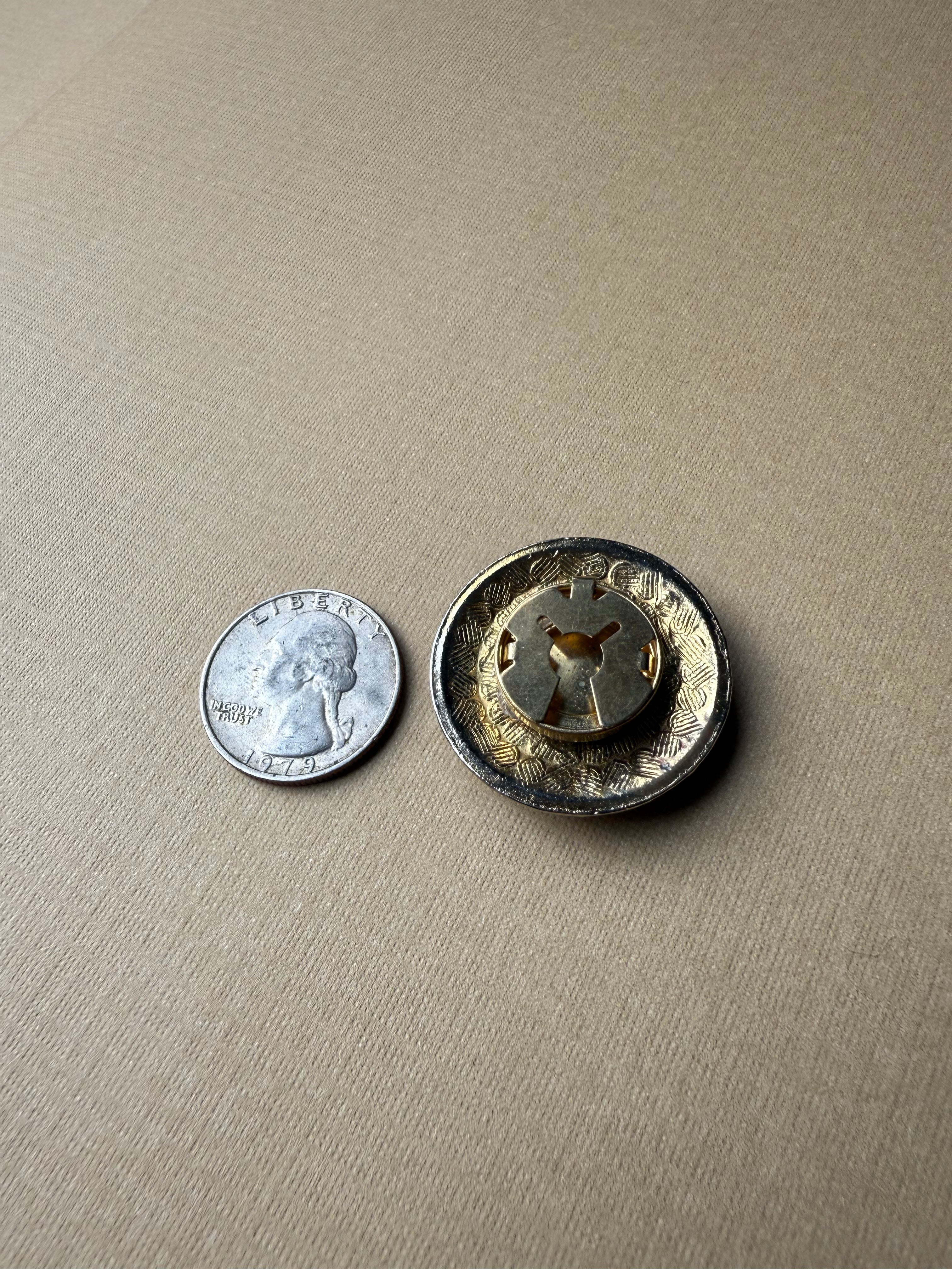 Teal Gem Button Cover