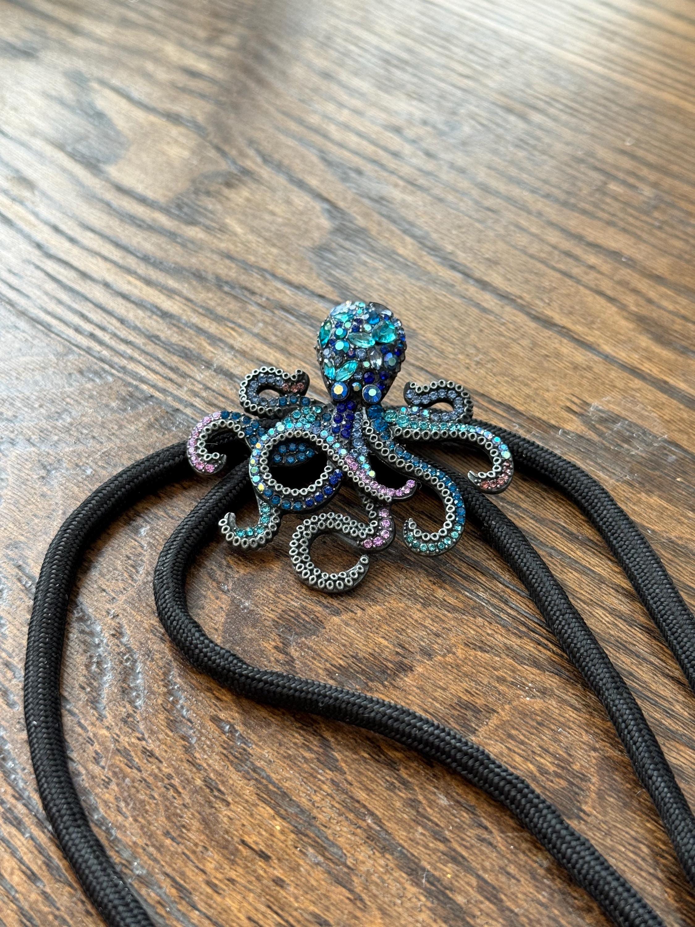 Gem Octopus Bolo Tie