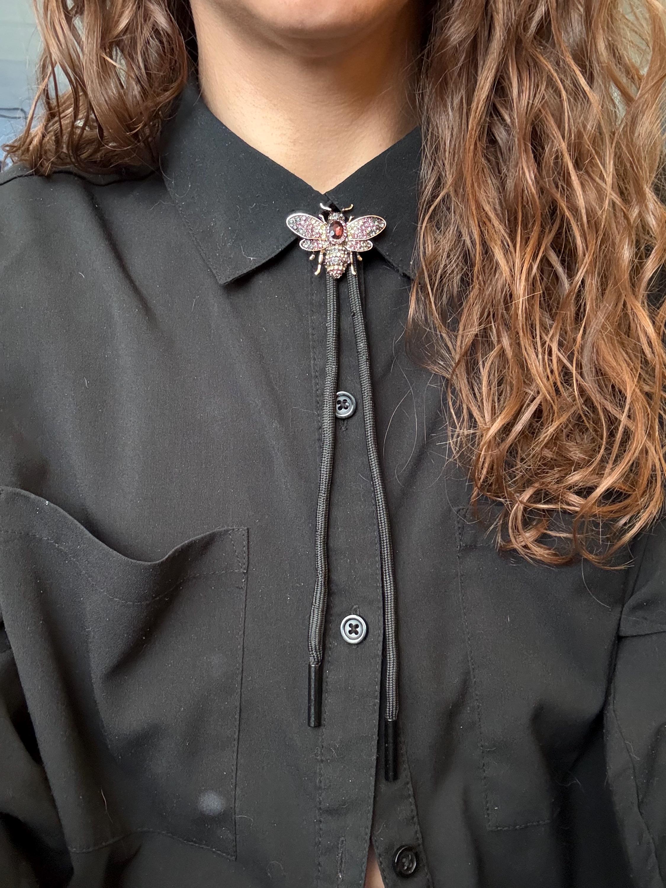 Gem Bumble Bee Bolo Tie