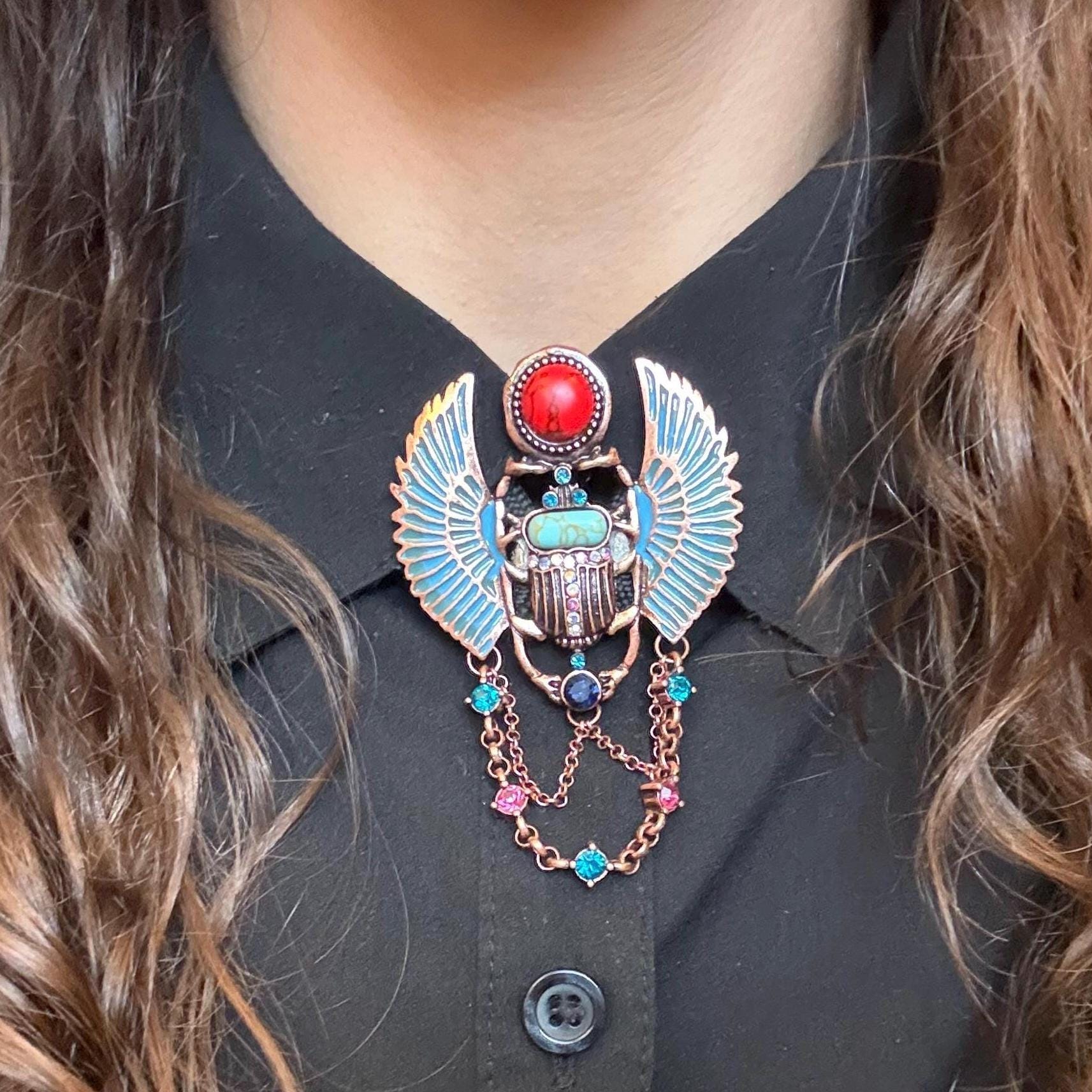 Egyptian Scarab Button Cover