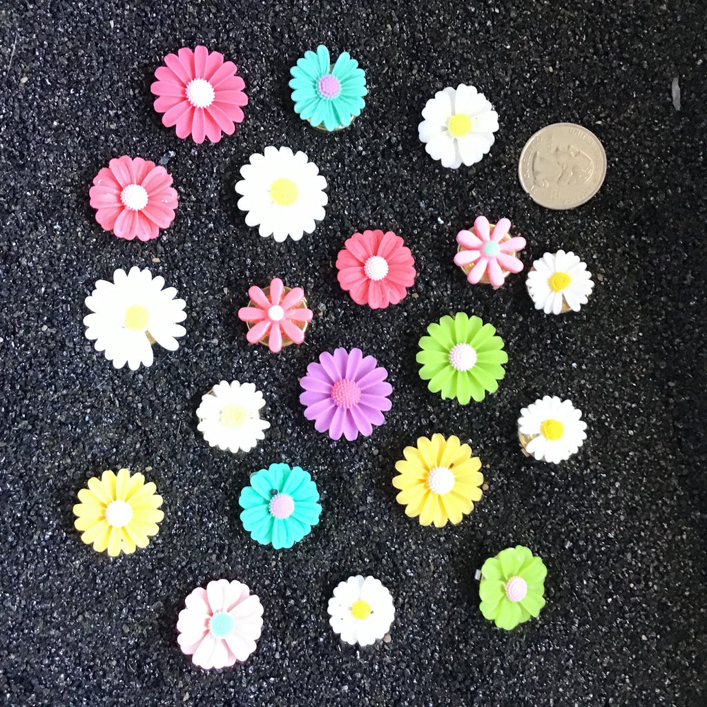 Floral Button Cover Set