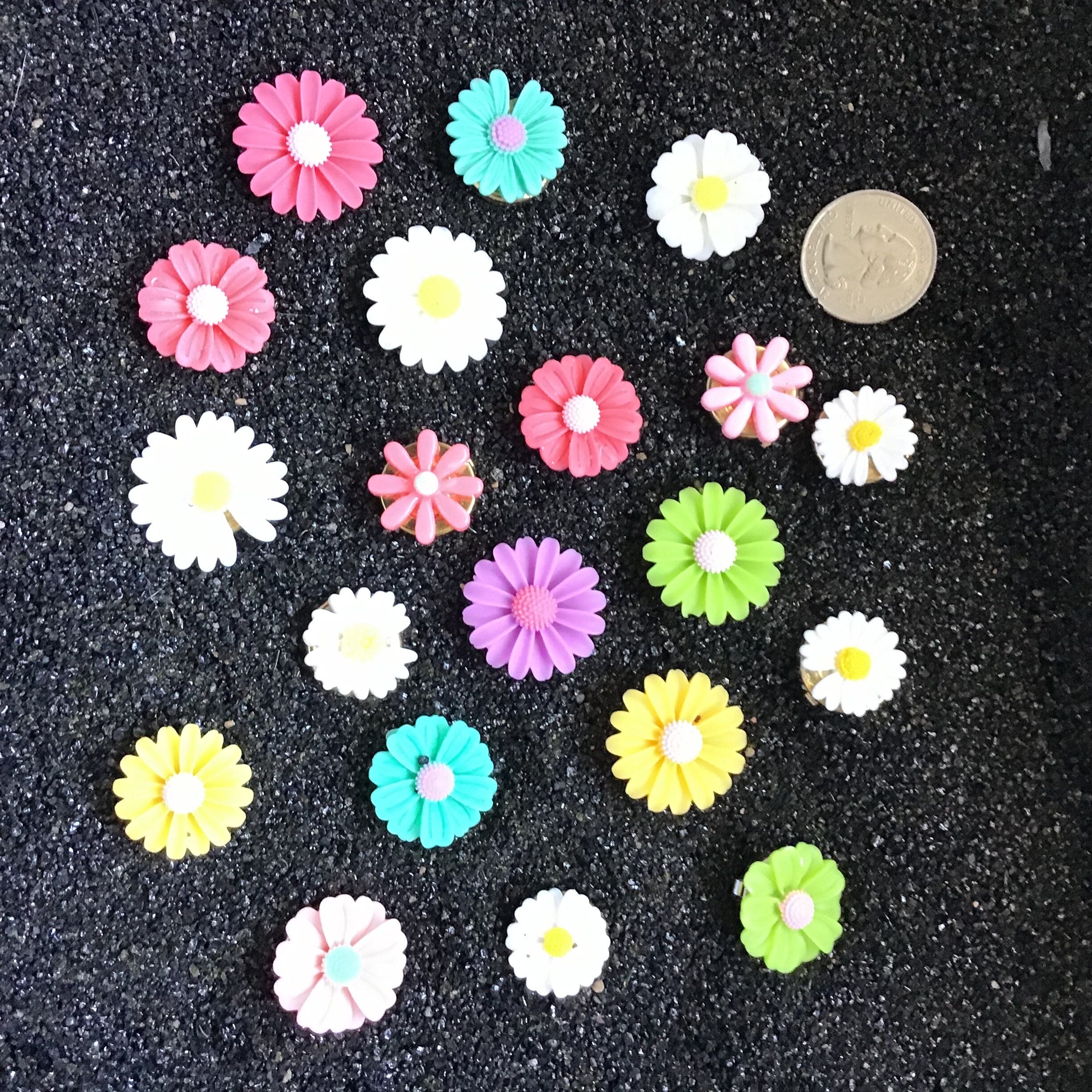 Floral Button Cover Set