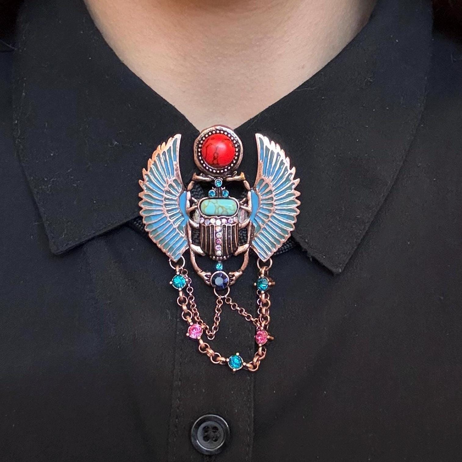 Egyptian Scarab Button Cover