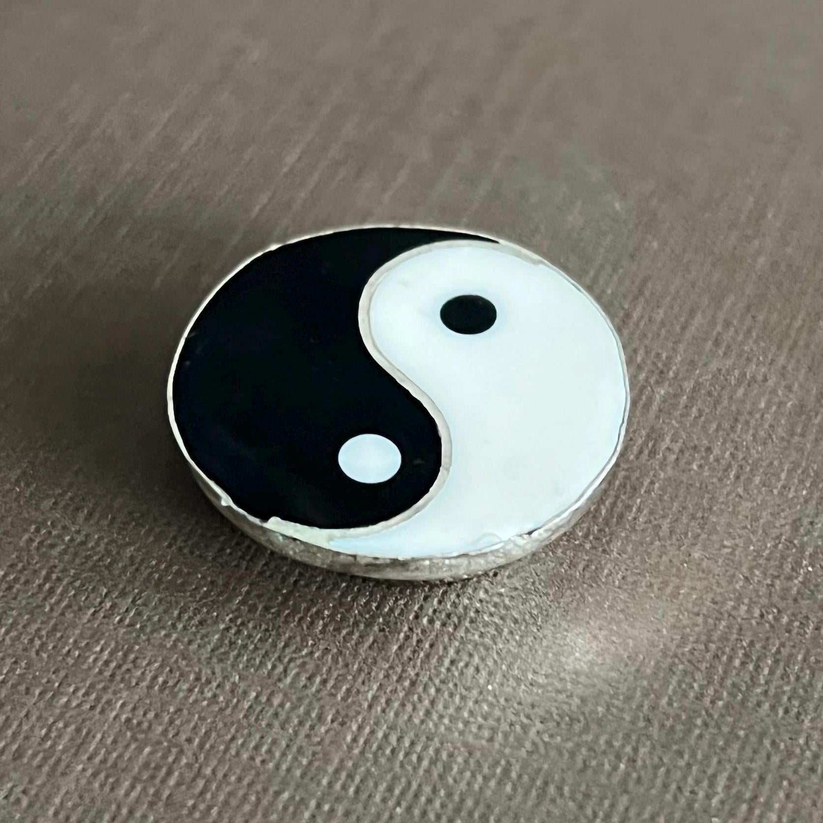 Vintage Yin-Yang Button Cover