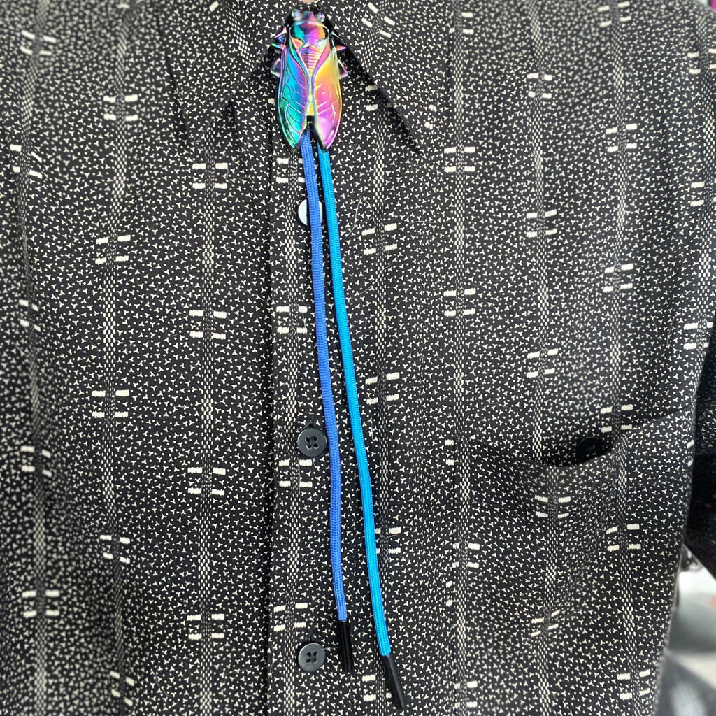 Rainbow Insect Bolo Tie