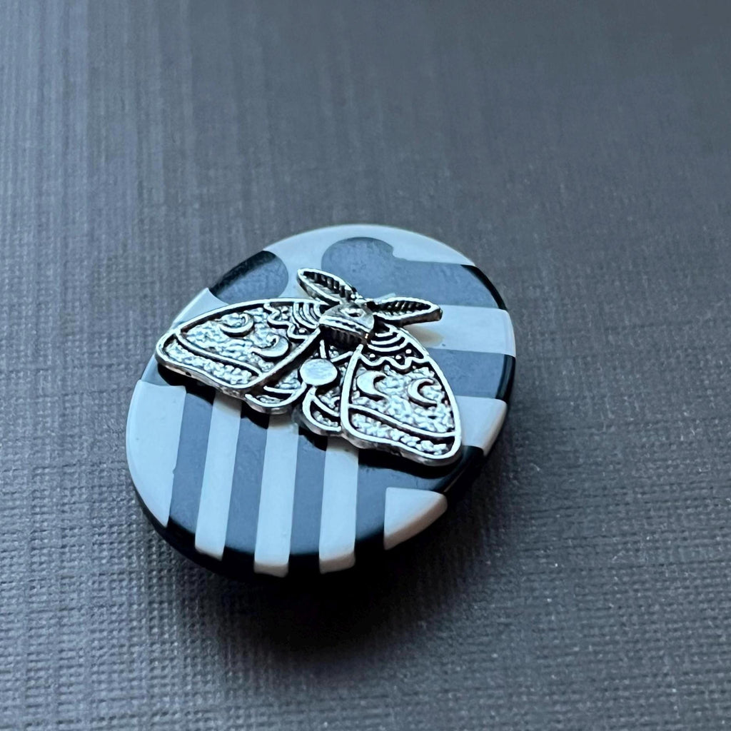 Geometric Moth Button Cover