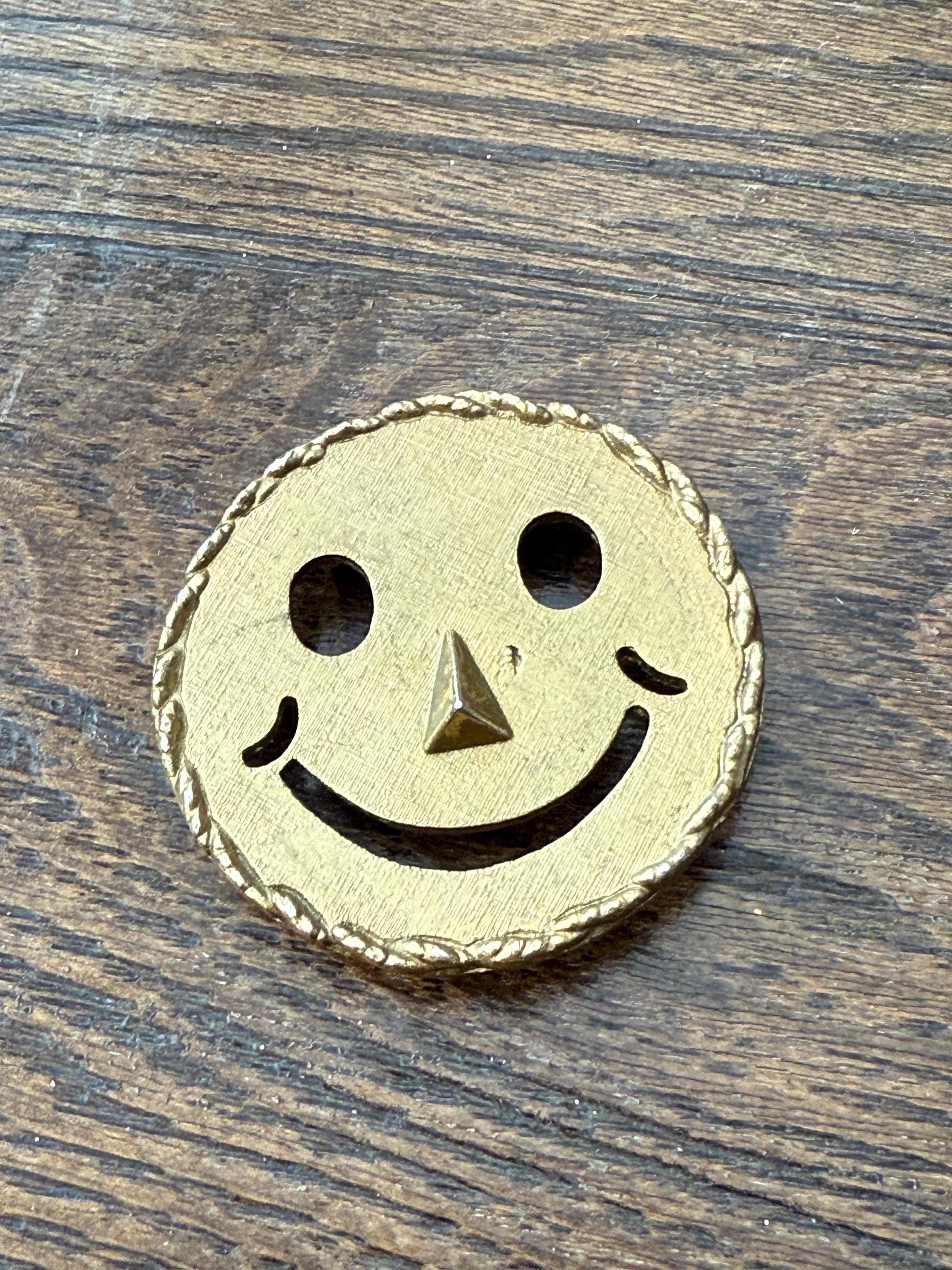Gold Smiley Face Bolo Tie